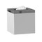 Tissue Box | Resin Square Tissue Box Cover with Metal Trim Finish
